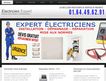 Tablet Screenshot of electricienozoirlaferriere.com